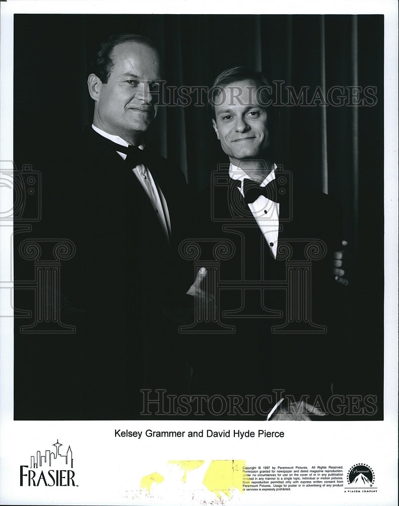 1987 Press Photo "Frasier" Stars Kelsey Grammer & David Hyde Pierce- Historic Images