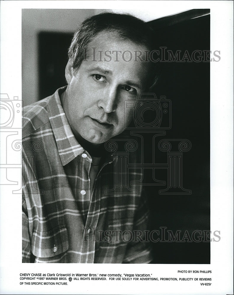 1997 Press Photo Chevy Chase Stars In &quot;Vegas Vacation&quot; As Clark Griswold- Historic Images