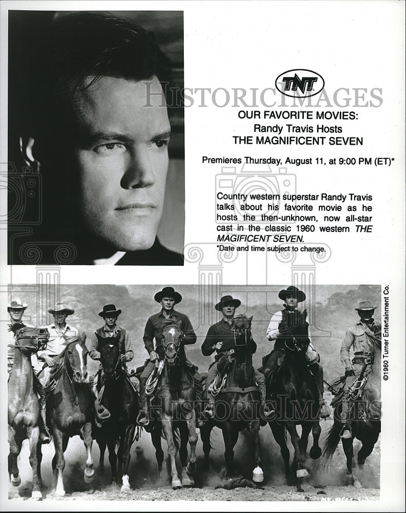 1960 Press Photo Randy Travis hosts &quot;The Magnificent Seven&quot;- Historic Images