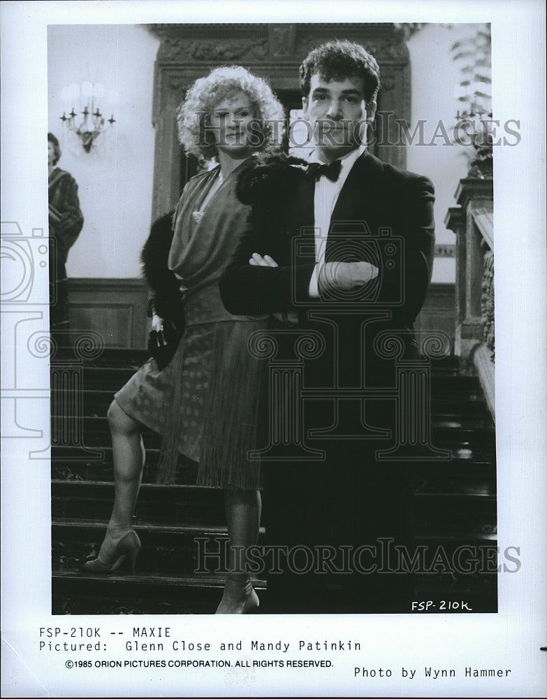 1985 Press Photo Mandy Patinkin &amp; Glenn Close star in &quot;Maxie&quot;- Historic Images