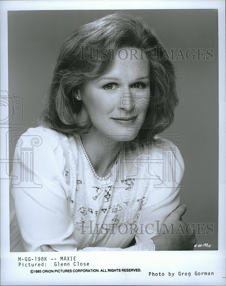 1985 Press Photo Glenn Close stars in &quot;Maxie&quot;- Historic Images