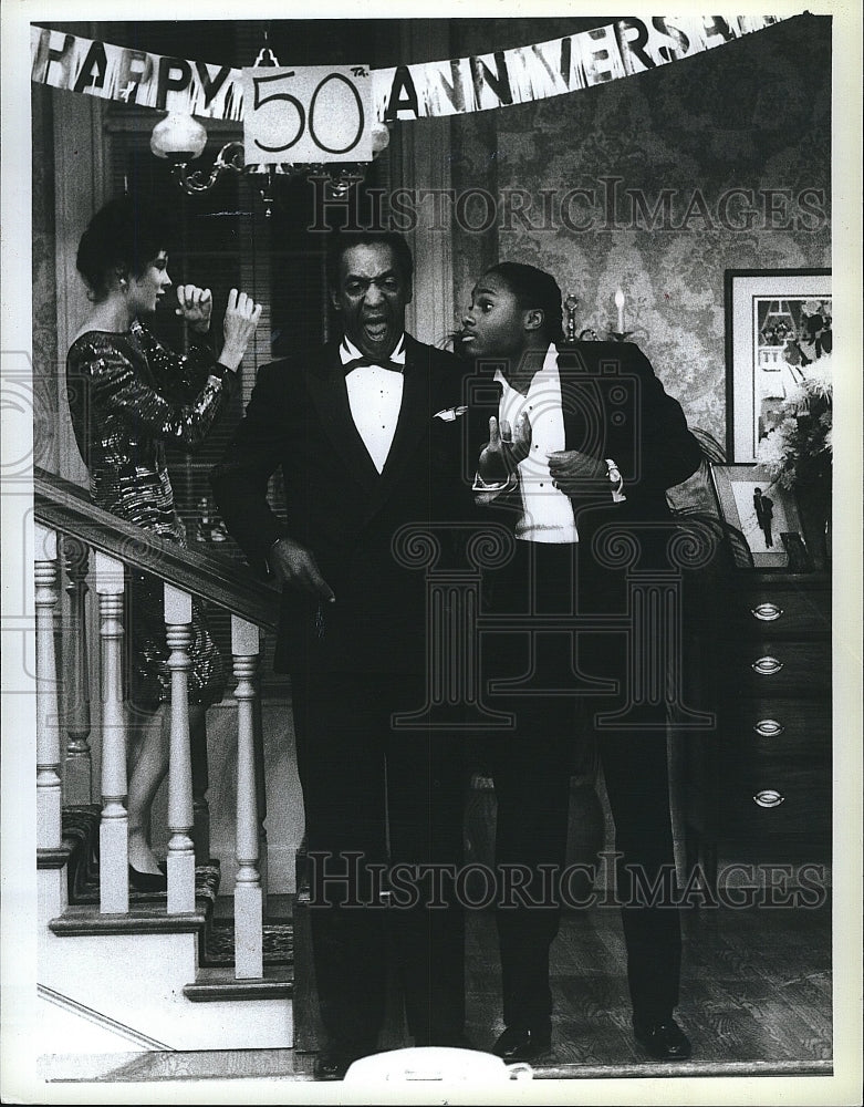 1986 Press Photo Bill Cosby &amp; Sabrina LeBeauf star in &quot;The Cosby Show&quot;- Historic Images