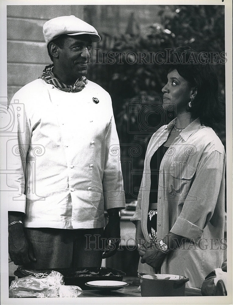 1990 Press Photo Bill Cosby and Phylicia Rashad in NBC TV&#39;s&quot;The Bill Cosby Show&quot;- Historic Images