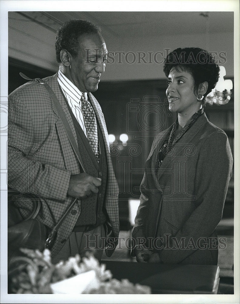 Press Photo Bill Cosby and Phylicia Rashad in &quot;The Cosby Mysteries&quot;.- Historic Images