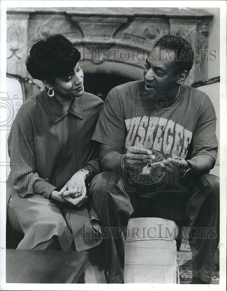 1992 Press Photo Phylicia Rashad, Bill Cosby "The Cosby Show"- Historic Images