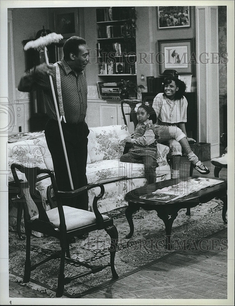 1988 Press Photo Bill Cosby, Tempestt Bledsoe, K. K. Pulliam &quot;The Cosby Show&quot;- Historic Images