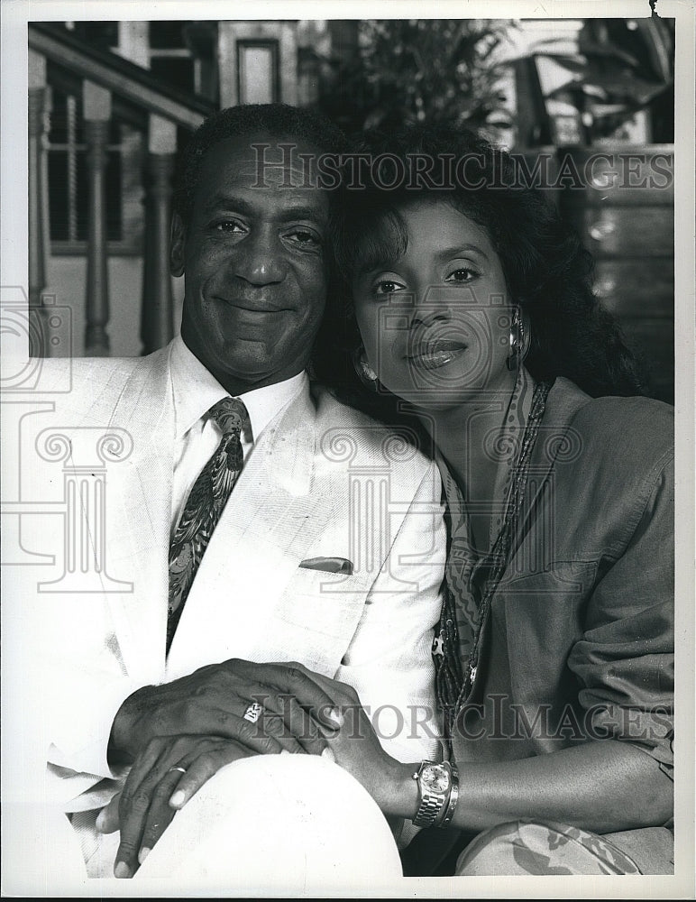 1987 Press Photo Phylicia Rashad, Bill Cosby &quot;The Cosby Show&quot;- Historic Images