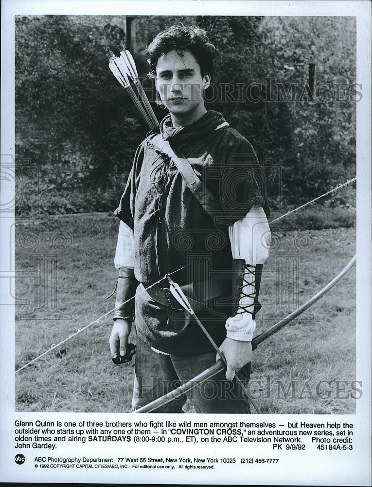 1992 Press Photo Actor Glenn Quinn in &quot;Covington Cross&quot;- Historic Images