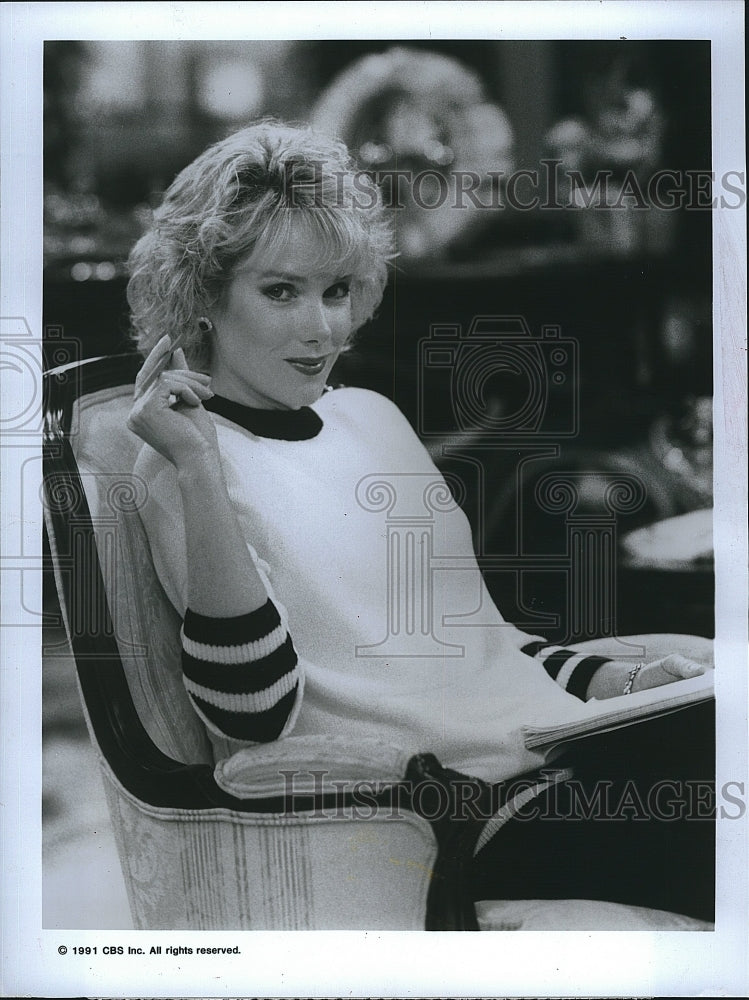 1991 Press Photo Julia Duffy "Designing Women"- Historic Images