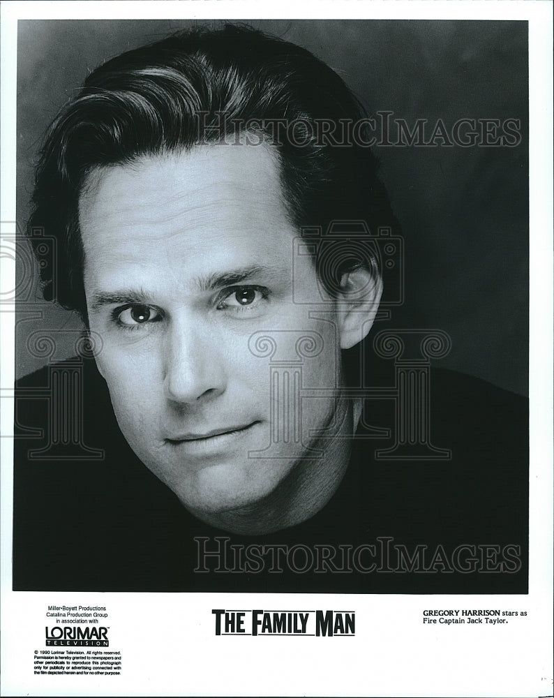 1990 Press Photo Actor Gregory Harrison in &quot;The Family Man&quot;- Historic Images