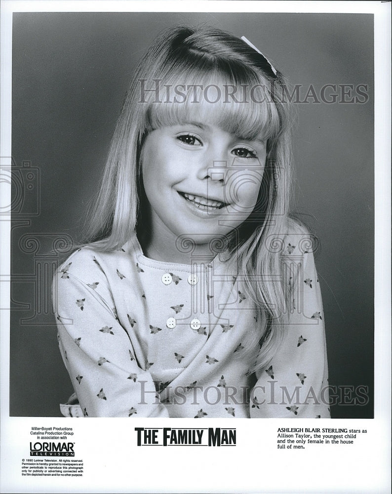 1990 Press Photo Actress Ashleigh Blair Sterling in &quot;The Family Man&quot;- Historic Images