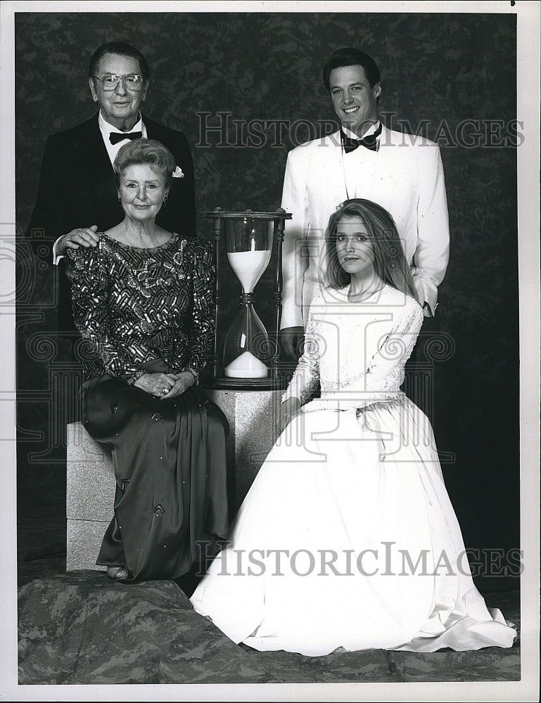 1990 Press Photo  &quot;Days of Our M Carey, Matt Ashford, M Brennan,Frances Reed- Historic Images