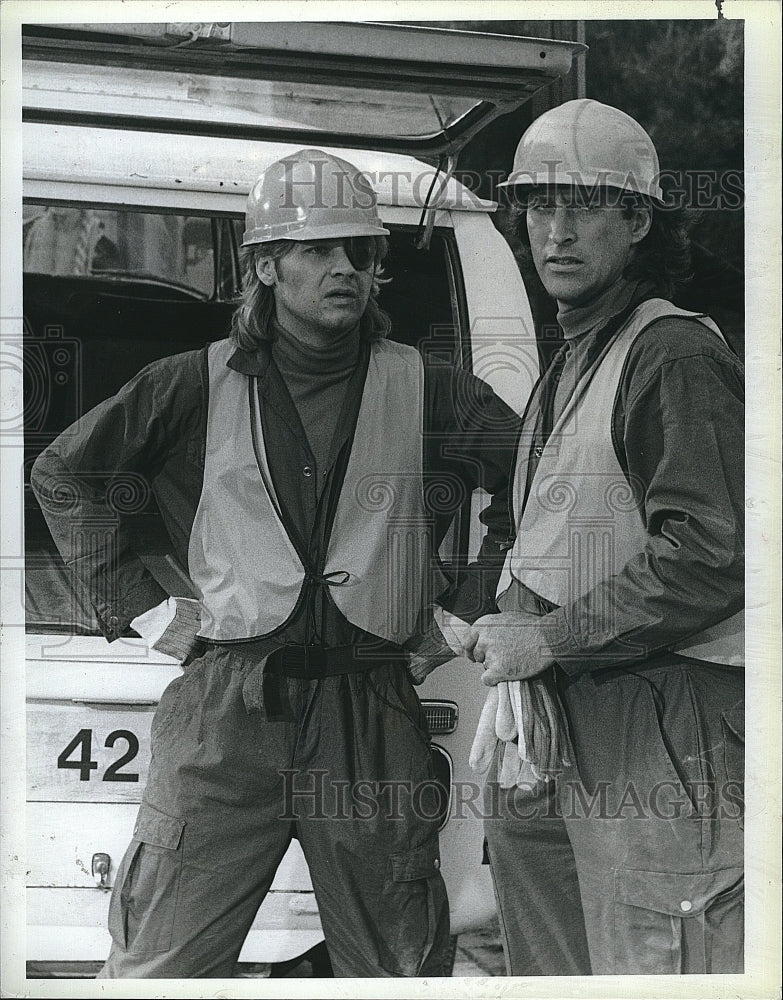 1986 Press Photo &quot;Days of Our Lives&quot; Stephen Nichols, Drake Hogestyn- Historic Images
