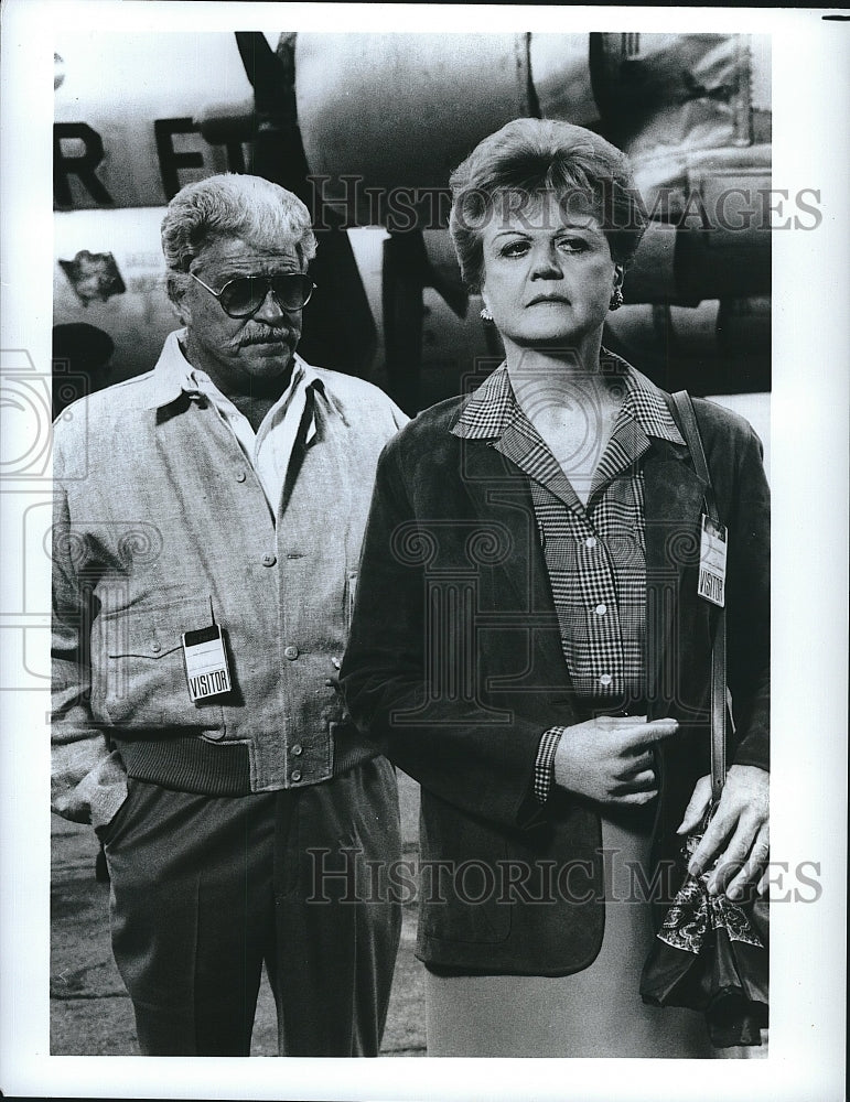 1988 Press Photo &quot;Murder She Wrote&quot; starring Angela Lansbury, Dale Robertson- Historic Images