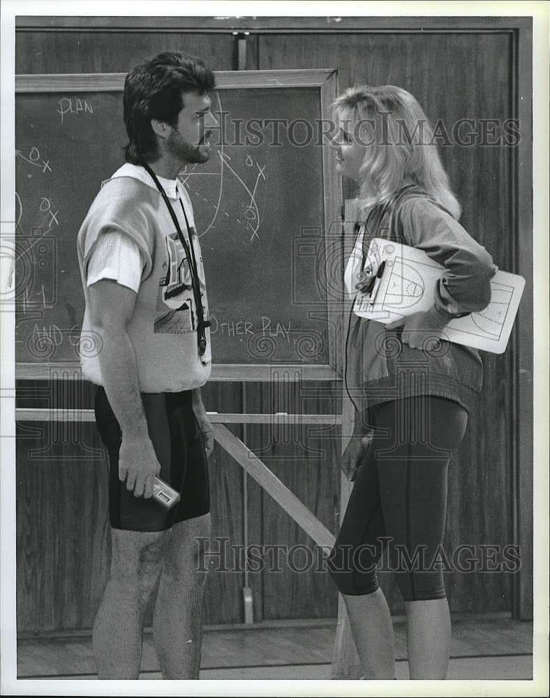 1989 Press Photo &quot;My Two Dads&quot; Greg Evigan &amp; Gretchen Becker- Historic Images