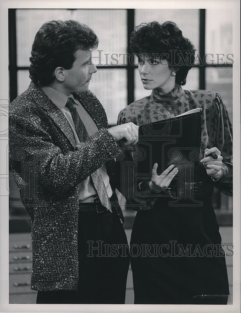 1989 Press Photo &quot;My Two Dads&quot; Paul Reiser,Terri Garber- Historic Images