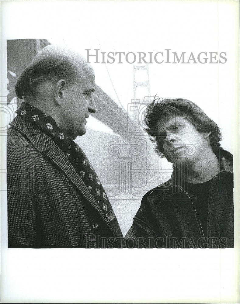 1989 Press Photo &quot;Midnight Caller&quot; Gary Cole, Peter Boyle- Historic Images