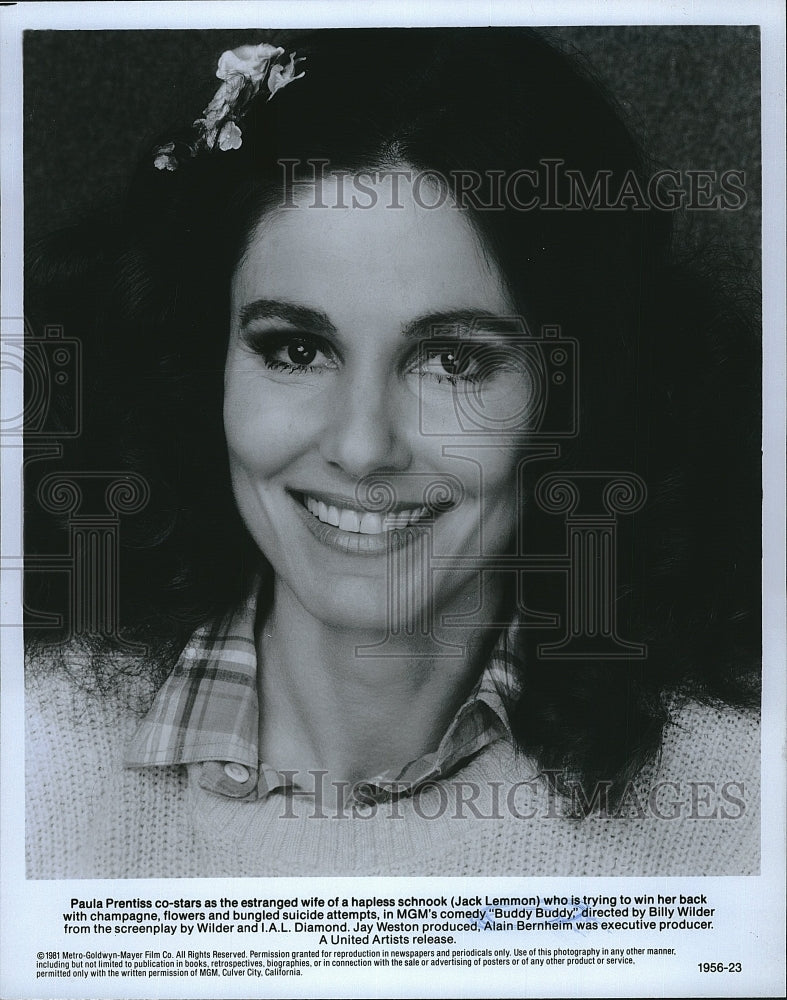 1981 Press Photo Actress Paula Prentiss In Buddy Buddy- Historic Images