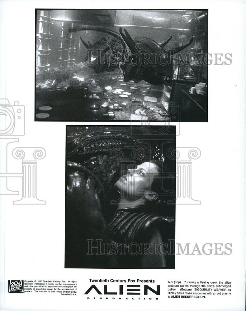 1997 Press Photo  &quot;Alien Ressurection&quot; Sigourney Weaver- Historic Images