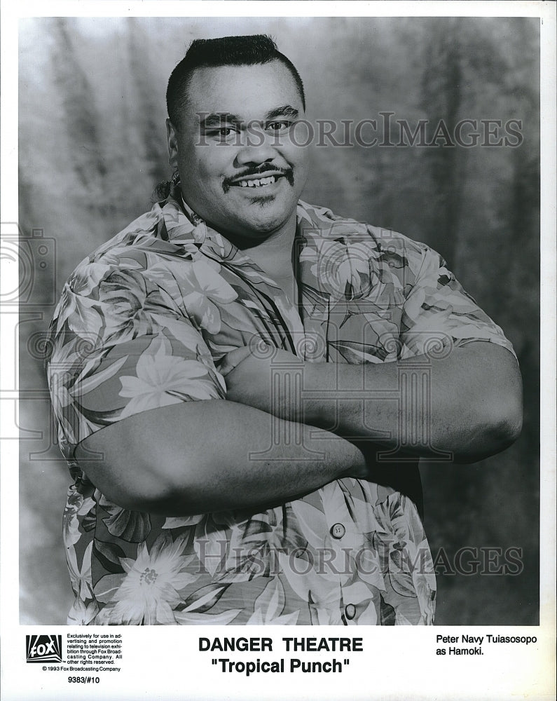 1993 Press Photo Actor Peter Navy Tuiasosopo, Danger Theatre- Historic Images