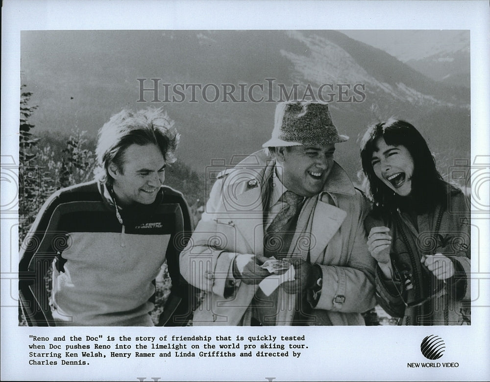 Press Photo Actor Ken Welsh &amp; Henry Ramer In &quot;Reno And The Doc&quot; - Historic Images