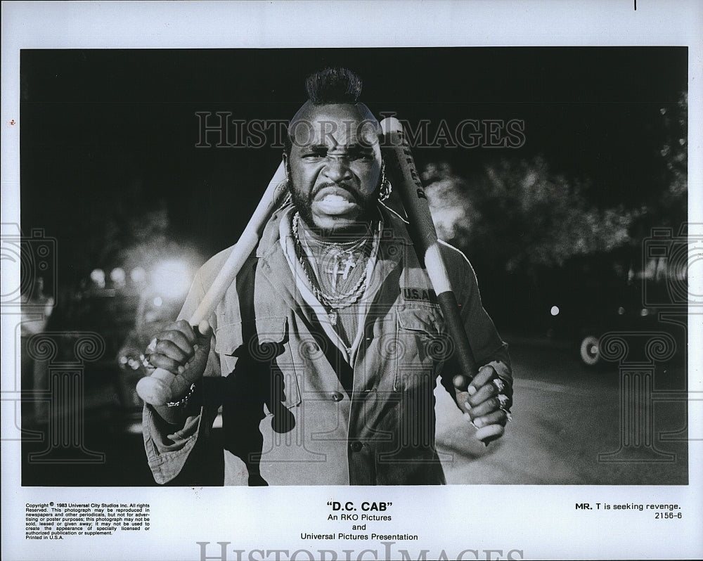 1983 Press Photo Actor Mr. T In &quot;D.C. Cab&quot;- Historic Images