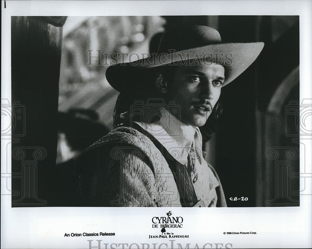 1990 Press Photo Vincent Perez American Actor Cyrano De Bergerac Movie Film- Historic Images