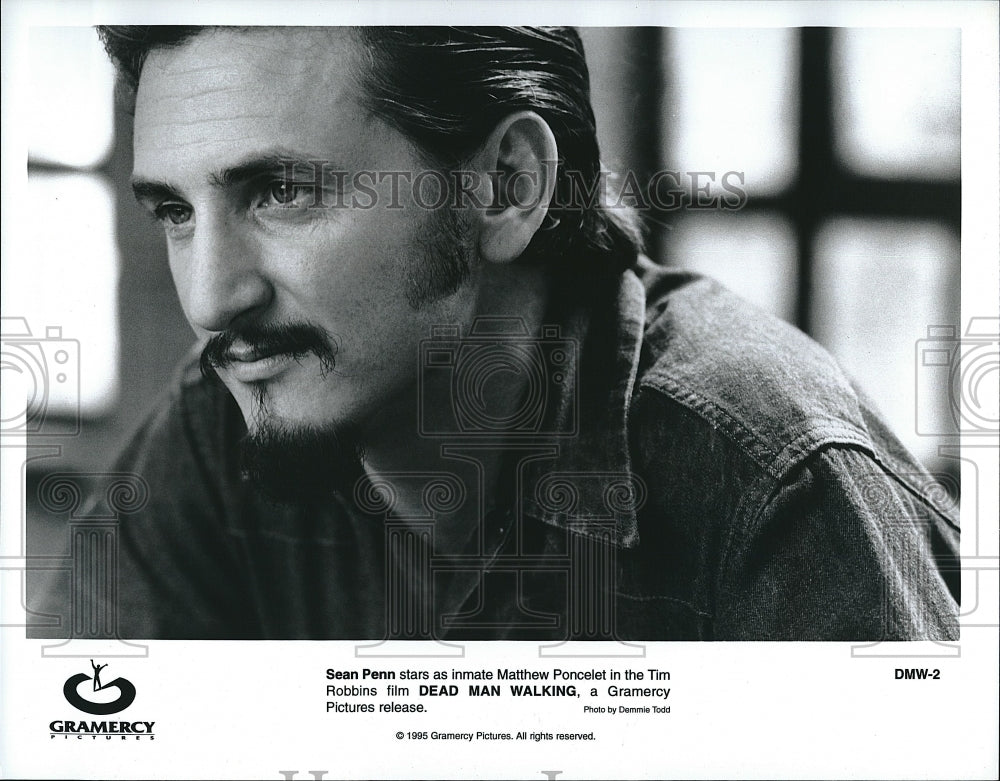 1995 Press Photo Sean Penn American Actor Dead Man Walking Drama Movie Film- Historic Images