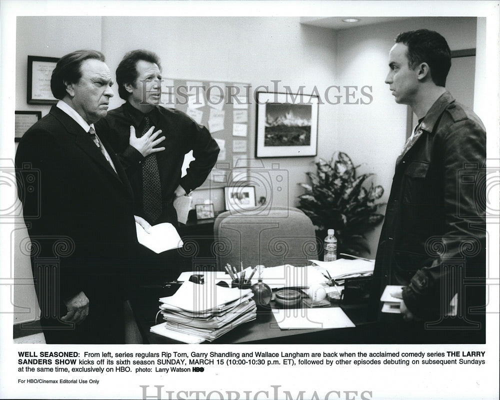 1998 Press Photo Gary Shandling, Rip Tom of &quot;The Gary Shandling Show&quot;- Historic Images