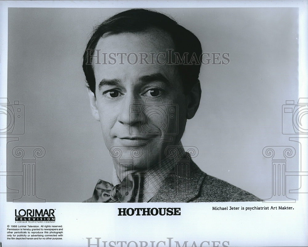 1988 Press Photo Actor Michael Jeter in &quot;Hothouse&quot;- Historic Images