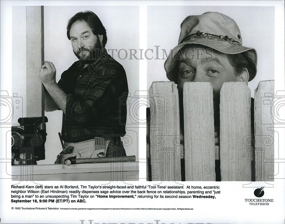 2003 Press Photo  &quot;Home Improvement&quot; Earl Hindman ,Richard Karn- Historic Images