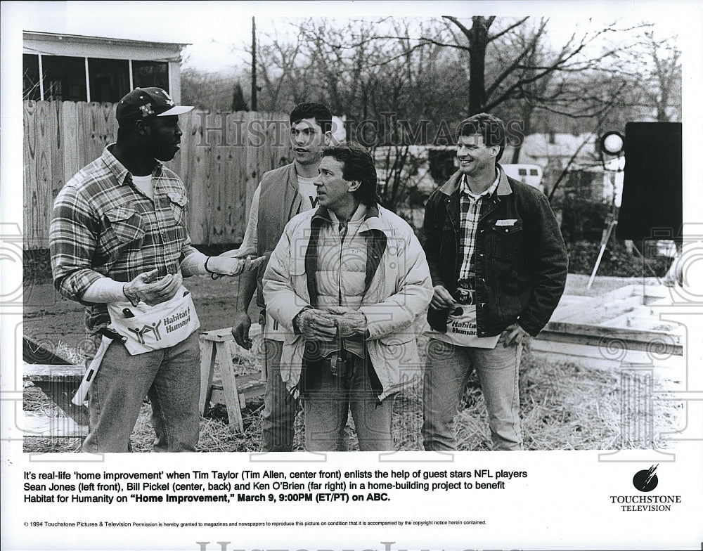 1994 Press Photo Tim Allen Richard Karn Home Improvement  Sean Hones Bill Pickel- Historic Images