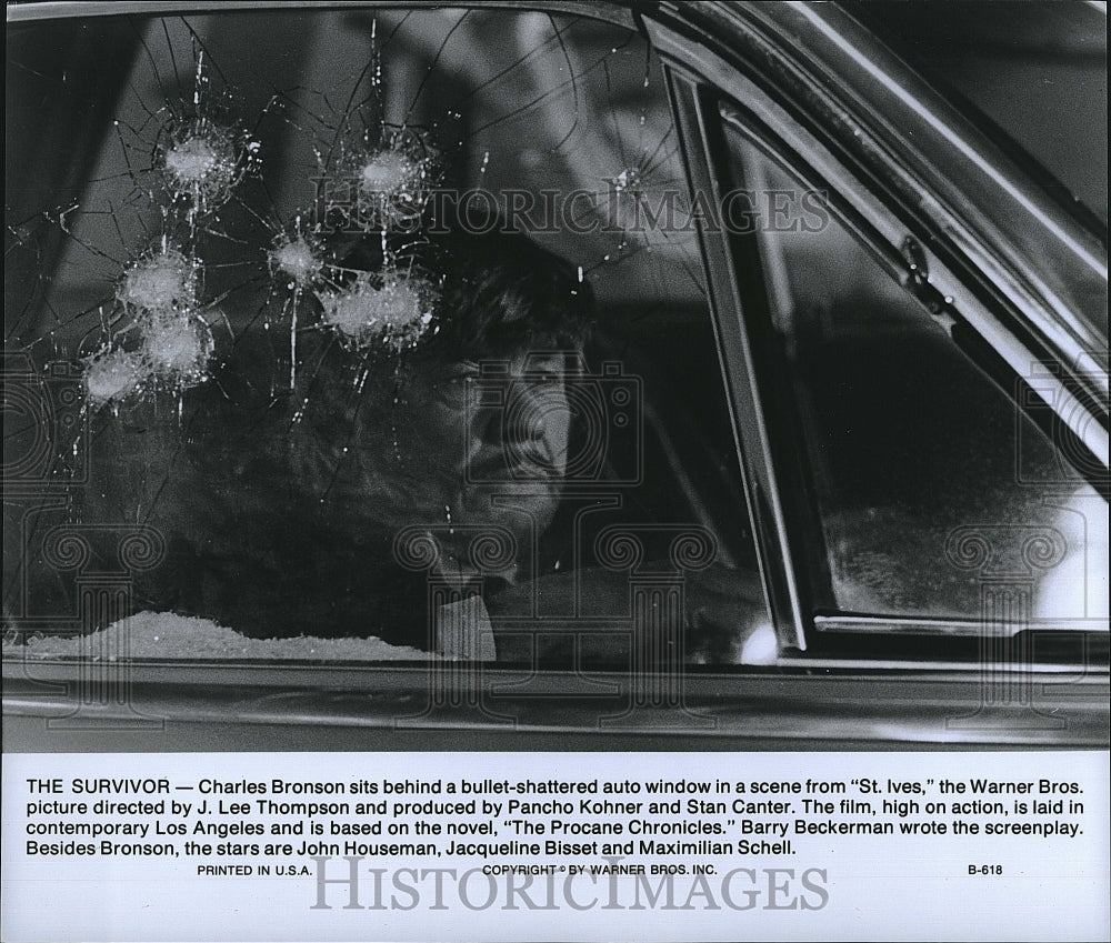 1976 Press Photo &quot;St Ives&quot; starring Charles Bronson- Historic Images