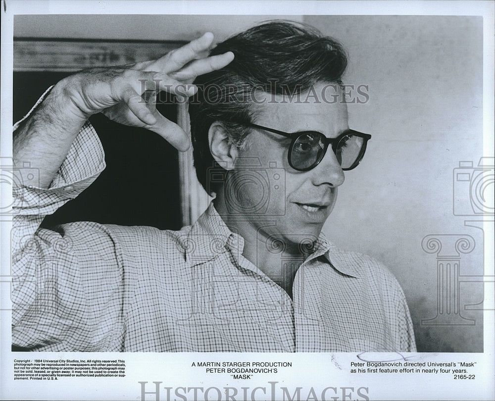 1984 Press Photo Director Peter Bogdanovich of &quot;Mask&quot;- Historic Images