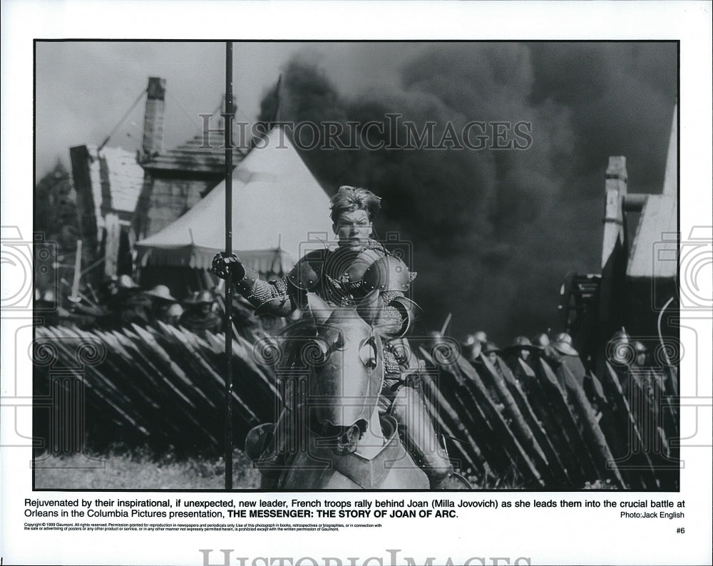 1993 Press Photo &quot;The Messenger: The Story of Joan of Arc&quot; Milla Jovovich- Historic Images