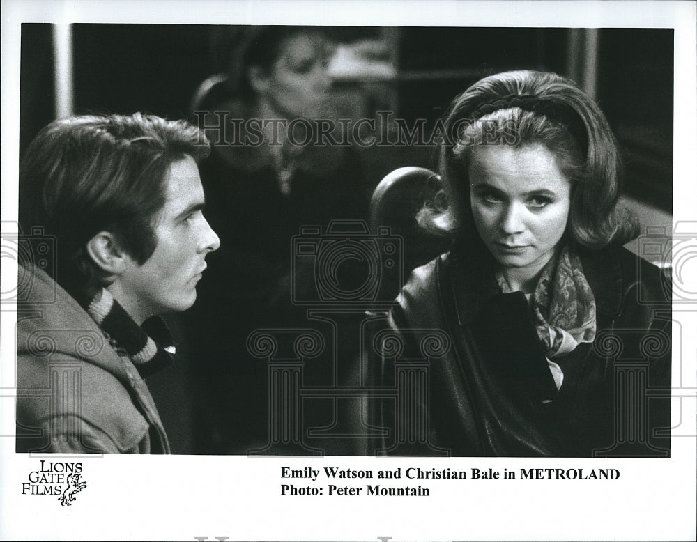 Press Photo Emily Watson, Christian Bale, &quot;Metroland&quot;- Historic Images