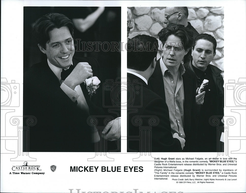 1999 Press Photo Hugh Grant stars in &quot;Mickey Blue Eyes&quot; - Historic Images