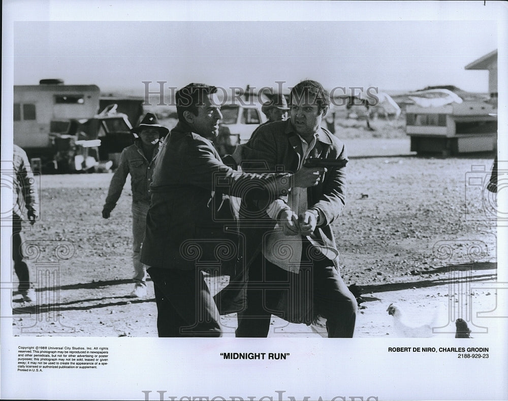 1988 Press Photo Robert De Niro, Charles Grodin, &quot;Midnight Run&quot;- Historic Images