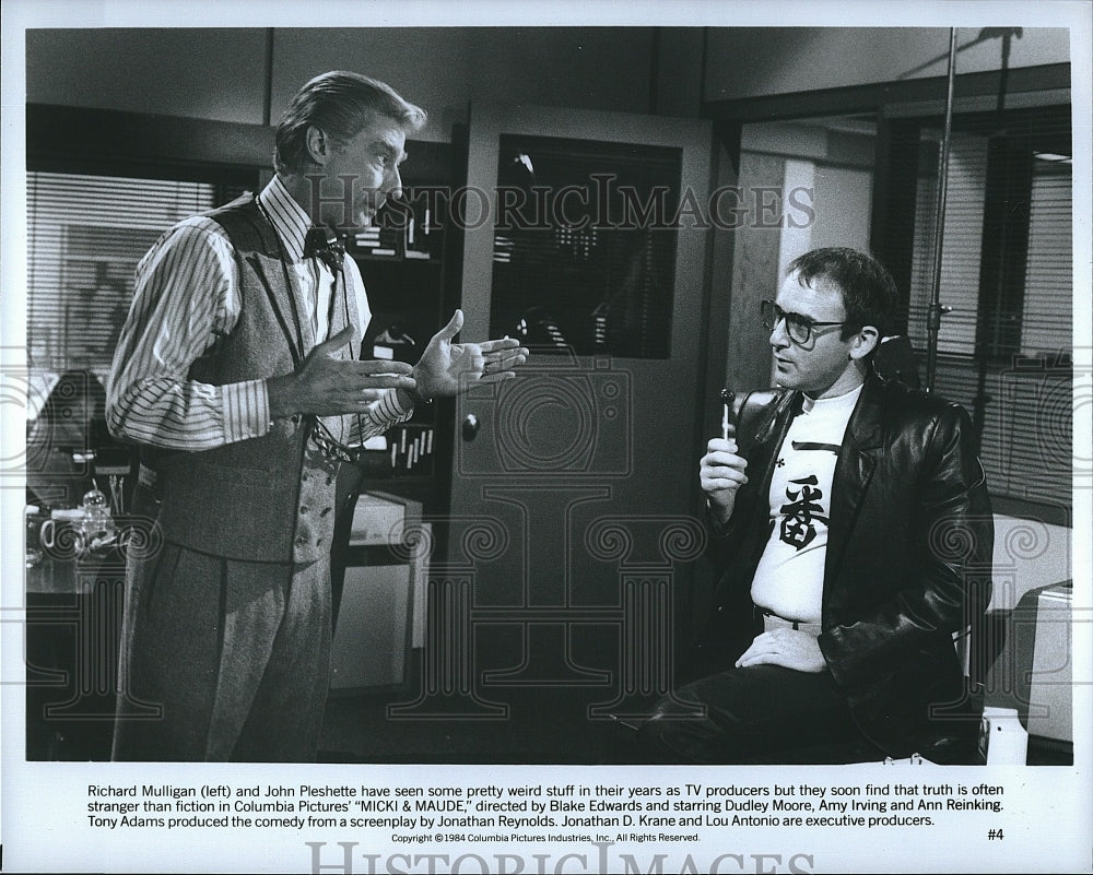 1984 Press Photo Richard Mulligan, John Pleshette, &quot;Micki &amp; Maude&quot;- Historic Images