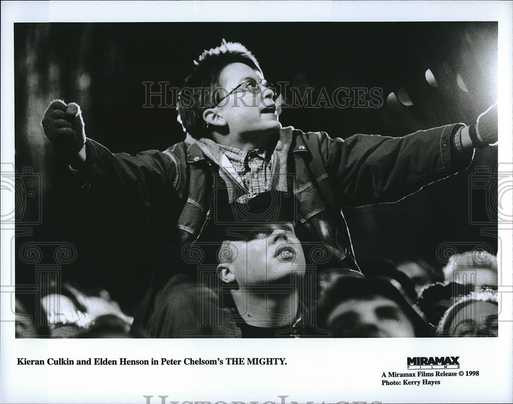 1998 Press Photo Kieran Culkin, Elden Henson &quot;The Mighty&quot;- Historic Images