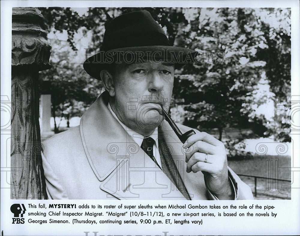 1991 Press Photo &quot;Maigret&quot; starring Michael Gambon- Historic Images