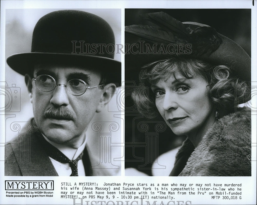 1991 Press Photo &quot;The Man From the Pru&quot; Jonathan Pryce, Anna Massey- Historic Images