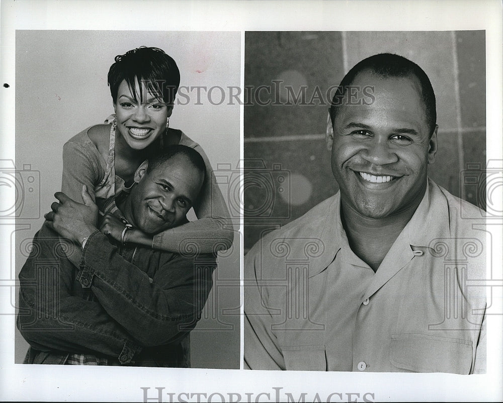 1995 Press Photo &quot;Minor Adjustments&quot; Wendy R Robinson,Rondell Sheridan- Historic Images