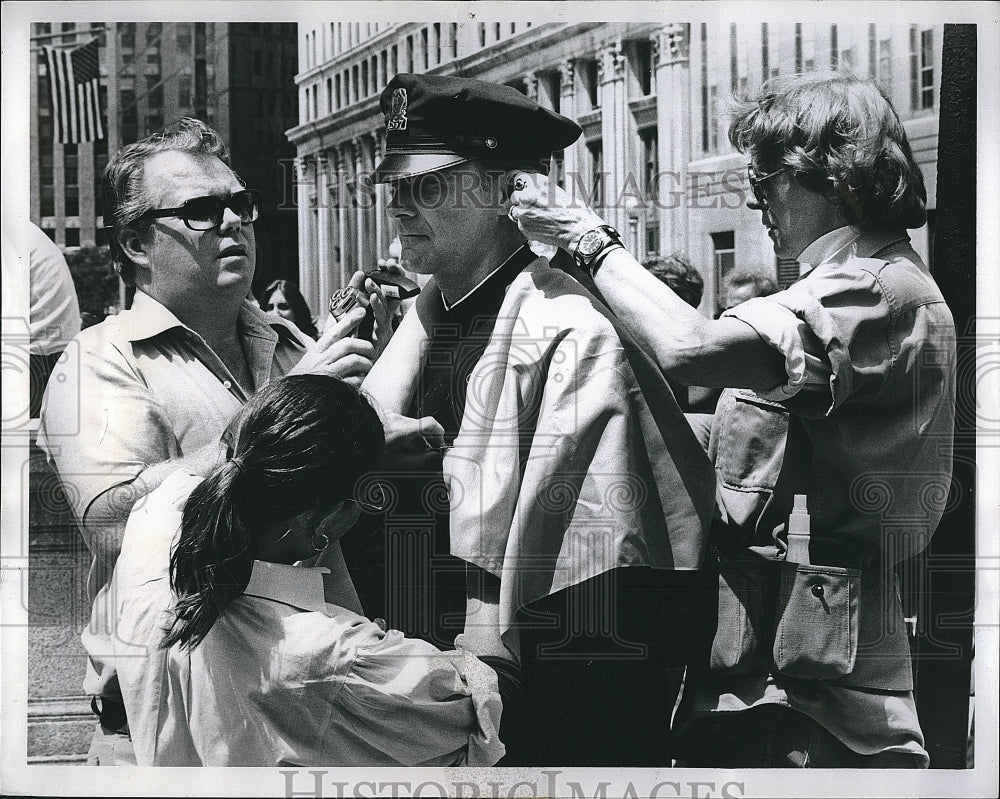 1978 Press Photo John Goodbye Actor Bob Morkin Velene Caruso Hollywood Hair- Historic Images