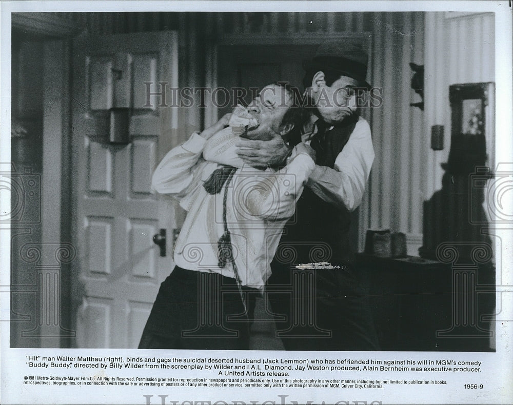 1981 Press Photo &quot;Buddy Buddy&quot; Jack Lemmon &amp; Walter Matthau- Historic Images