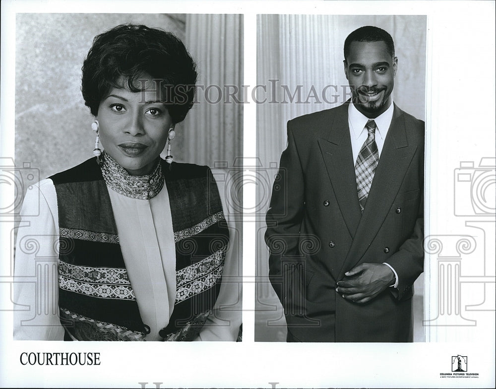 Press Photo Jeffrey D. Sams of TV series &quot;Courthouse&quot;- Historic Images