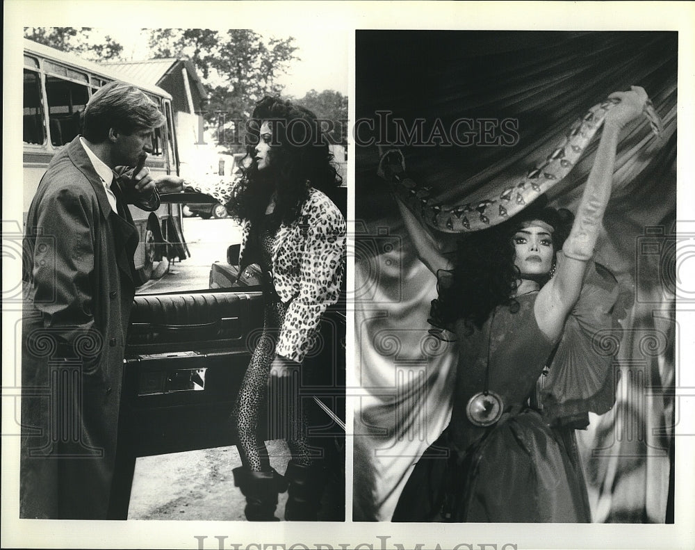 Press Photo LaToya Jackson in action series &quot;Countersrike&quot;- Historic Images