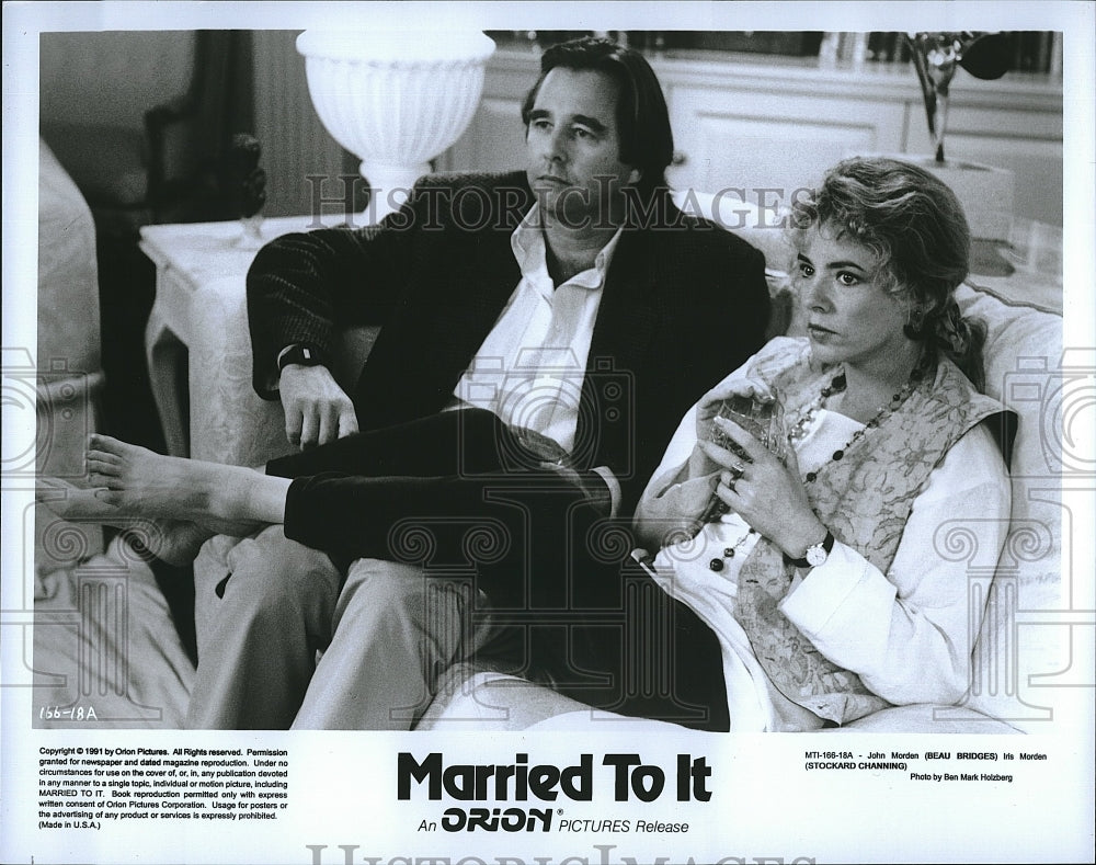 1991 Press Photo Actor Beau Bridges in &quot;Married to It&quot;- Historic Images