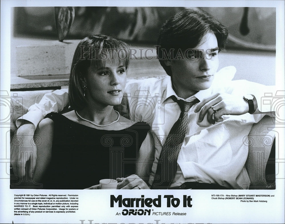 1991 Press Photo Actor Robert Sean Leonard in &quot;Married to It&quot;- Historic Images