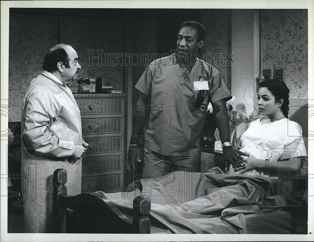 1987 Press Photo Actor Bill Cosby &amp; Wendy Gazelle in &quot;The Cosby Show&quot;- Historic Images